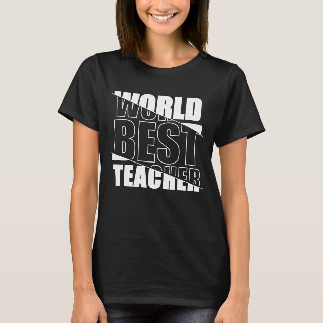 World Best Teacher T-Shirt (Front)