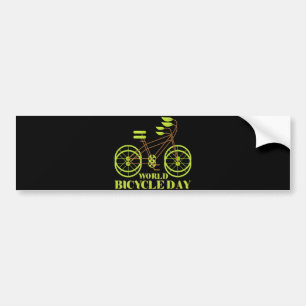 World Bicycle Day Bumper Sticker