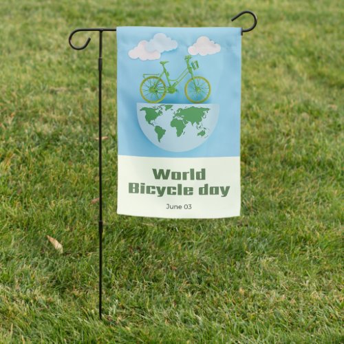 World Bicycle Day Garden Flag