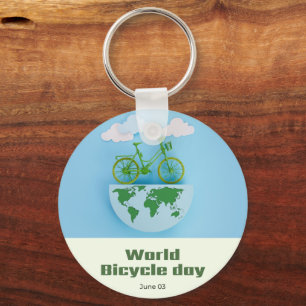 World Bicycle Day Keychain