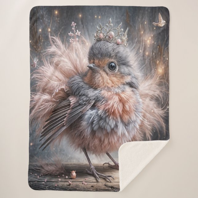 World Bird  Sherpa Blanket (Front)