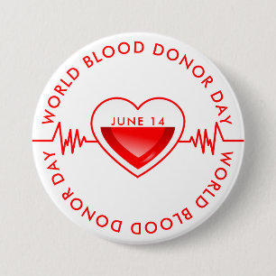 World Blood Donor Day Button