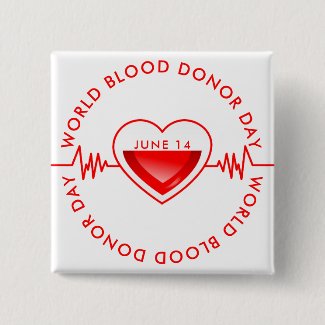 World Blood Donor Day Button