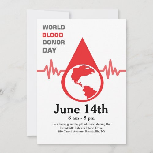World Blood Donor Day Card
