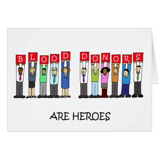 World Blood Donor Day June 14th Cards (Front Horizontal)