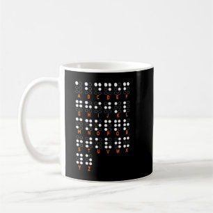 World Braille Day Alphabet Letters Impaired Dots B Coffee Mug