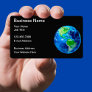 World Business Earth Globe Editable Business Cards