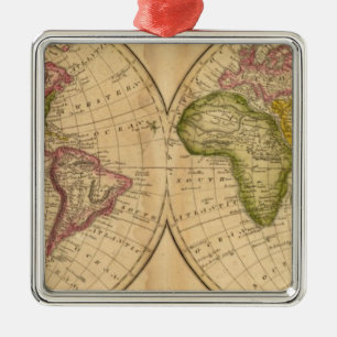 World by Worcester Metal Ornament