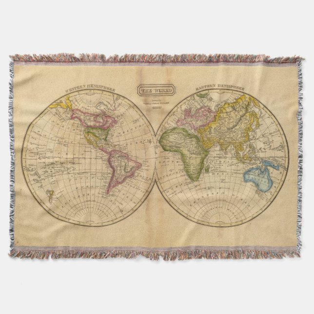 World by Worcester Throw Blanket (Front)