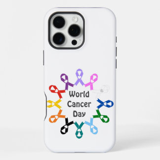 World Cancer Day Breast Lung Colon Liver Prostate iPhone 16 Pro Max Case