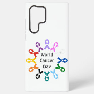 World Cancer Day Breast Lung Colon Liver Prostate Samsung Galaxy S22 Ultra Case