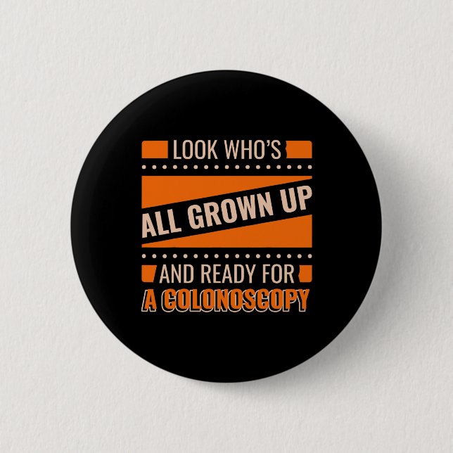 World Cancer Day Colonoscopy Hospital Design  Button (Front)