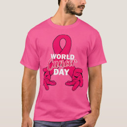 World Cancer Day Warrior Veteran Awareness Campaig T-Shirt