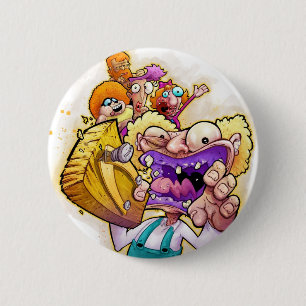 world cannibal pinback button