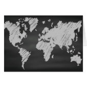 World Chalkboard Map (Front Horizontal)