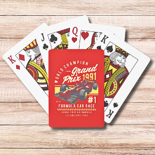 World Champion Grand Prix Racing Car Sport Poker Cards