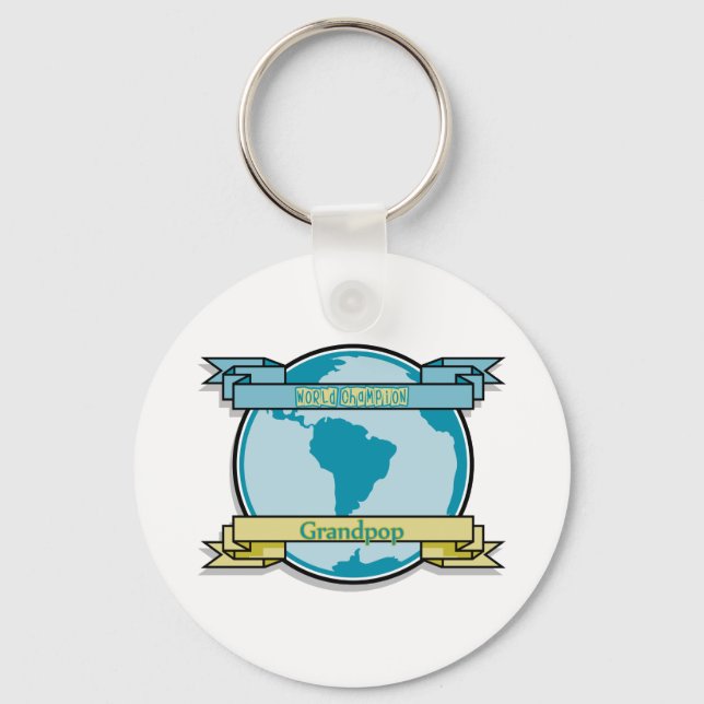 World Champion Grandpop Keychain (Front)