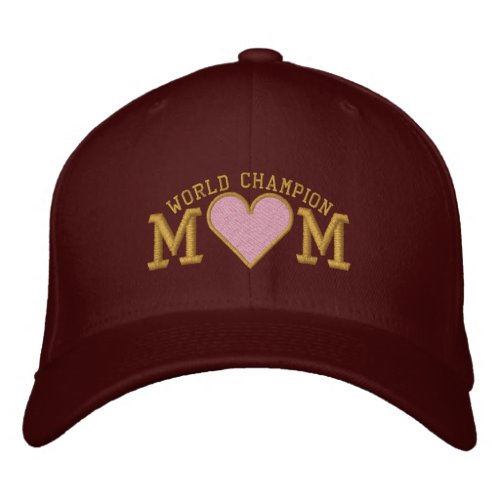 WORLD CHAMPION Heart design Embroidered Baseball Cap