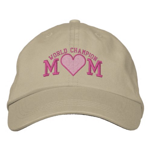 WORLD CHAMPION Heart design Embroidered Baseball Hat
