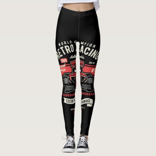 world champion retro racing leggings