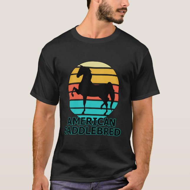 World Champion Saddlebred Training 5 Gaited Horses T-Shirt (Front)