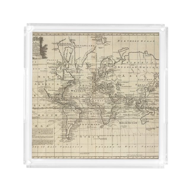 World Chart Acrylic Tray (Front)