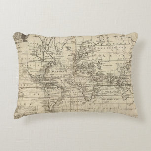 World Chart Decorative Pillow