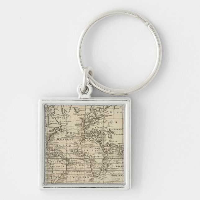 World Chart Keychain (Front)