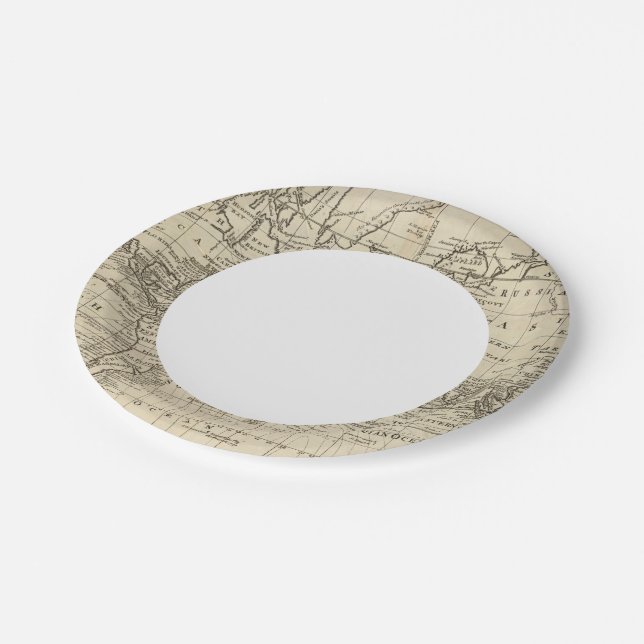 World Chart Paper Plates (Angled)