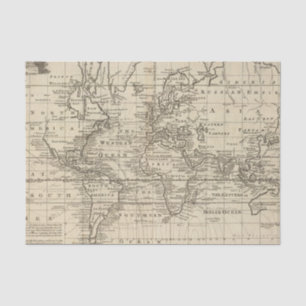 World Chart Tissue Paper