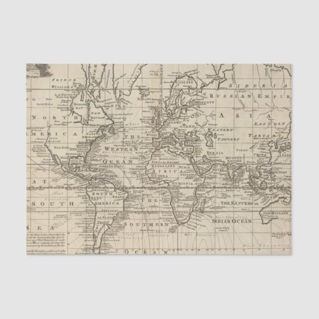 World Chart Tissue Paper (Front)