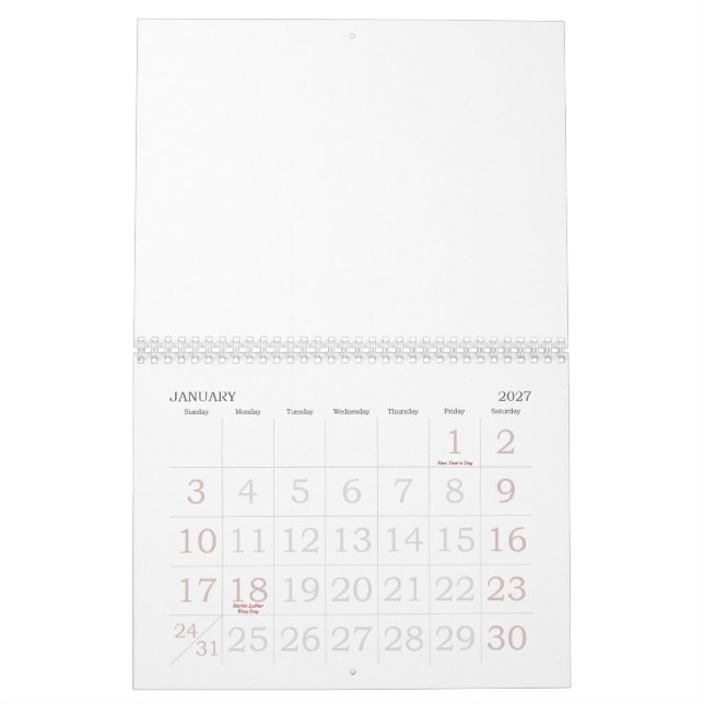 WORLD CHESS CALANDER CALENDAR (Jan 2027)