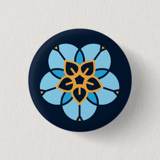 World Childless Week badge (navy) Button