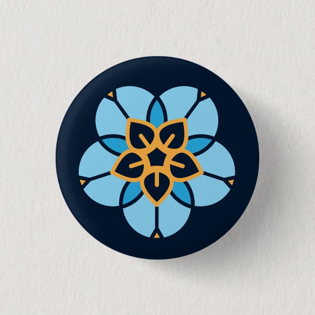 World Childless Week badge (navy) Button (Front)