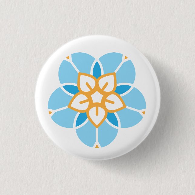 World Childless Week badge (white) Button (Front)