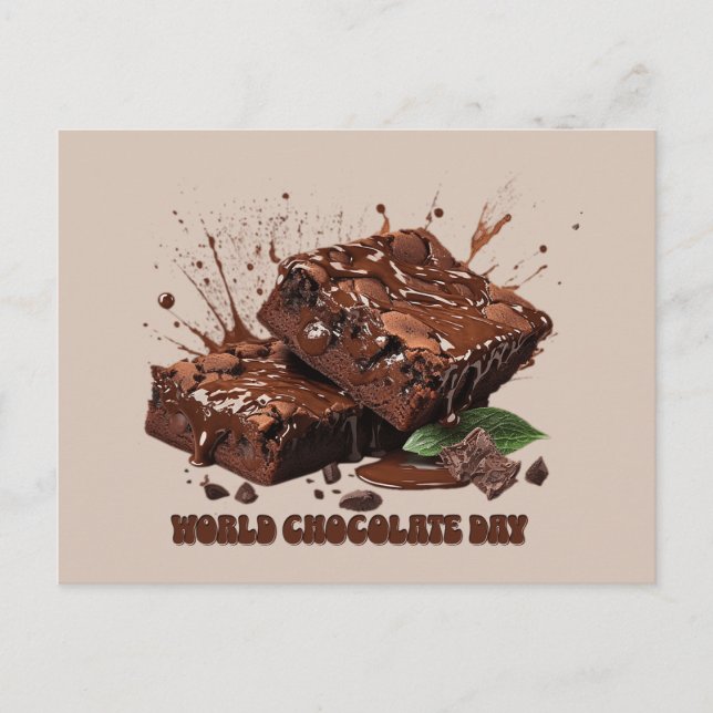 World Chocolate Day Postcard (Front)