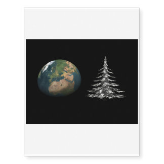 world christmas and fir tree temporary tattoos