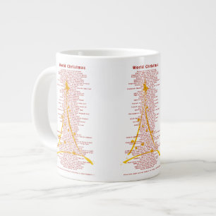 World Christmas / different languages Large Coffee Mug