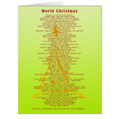 World Christmas + your background (Front)