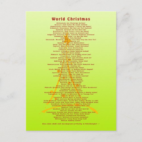 World Christmas  your background Holiday Postcard