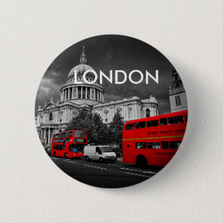 World Cities - London Pinback Button