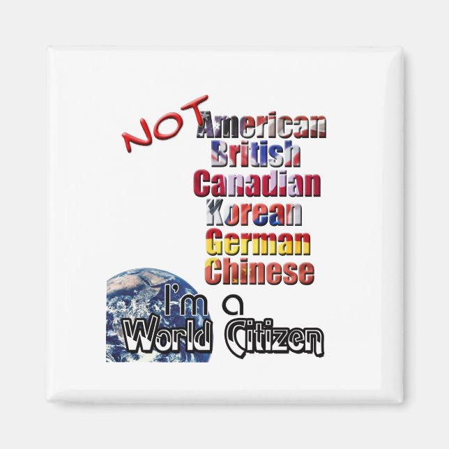 World Citizen Magnet (Front)