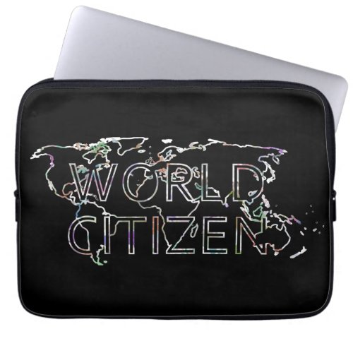 World Citizen _ Map Laptop Sleeve