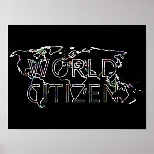 World Citizen _ Map Poster