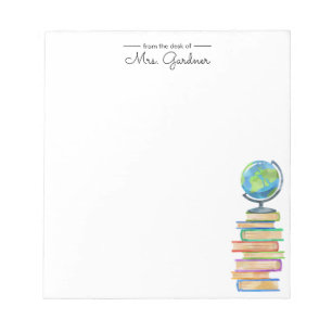 World Class Bookworm   Kindergarten Teacher Notepad