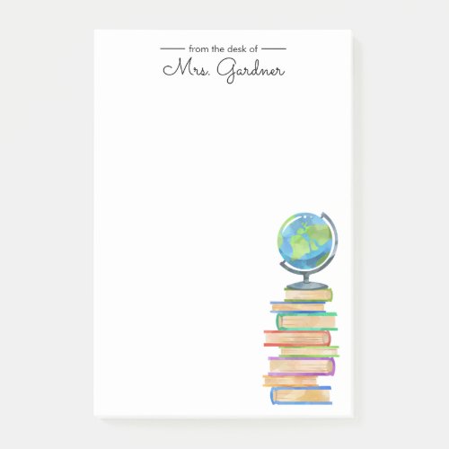World Class Bookworm  Kindergarten Teacher Post_it Notes
