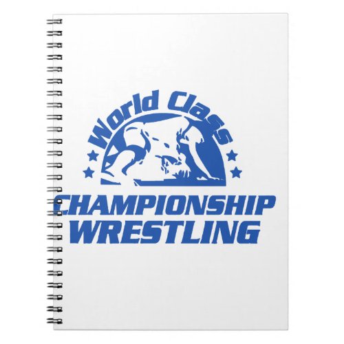 World Class Championship Wrestling in blue Notebook