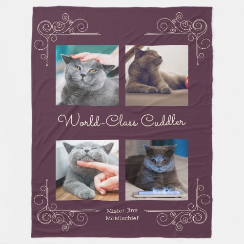 World_Class Cuddler Photo Fleece Blanket