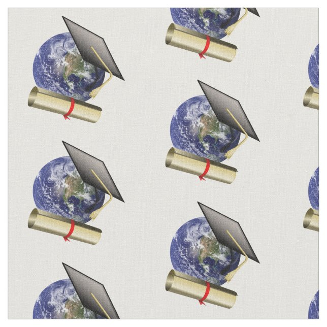 World Class Grad Cap /Diploma Fabric (Close Up)