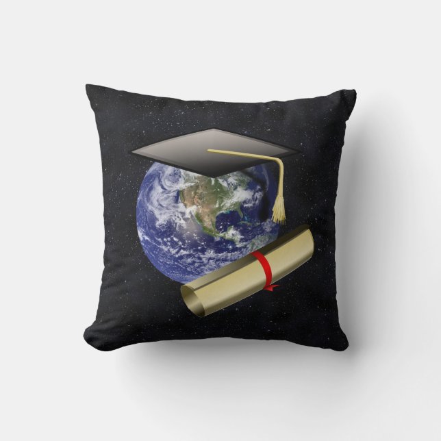 World Class Grad Throw Pillow (Front)